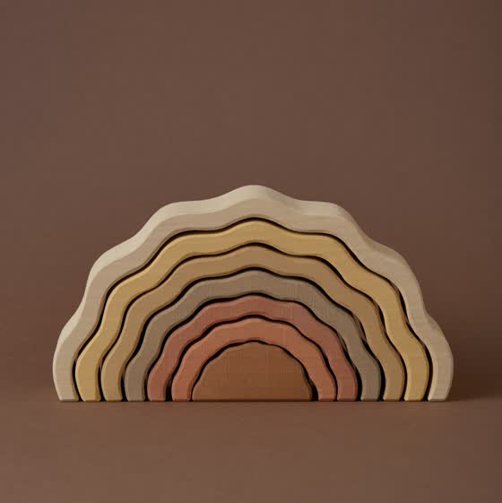 Raduga Grez wavy arch stacker in sand tones