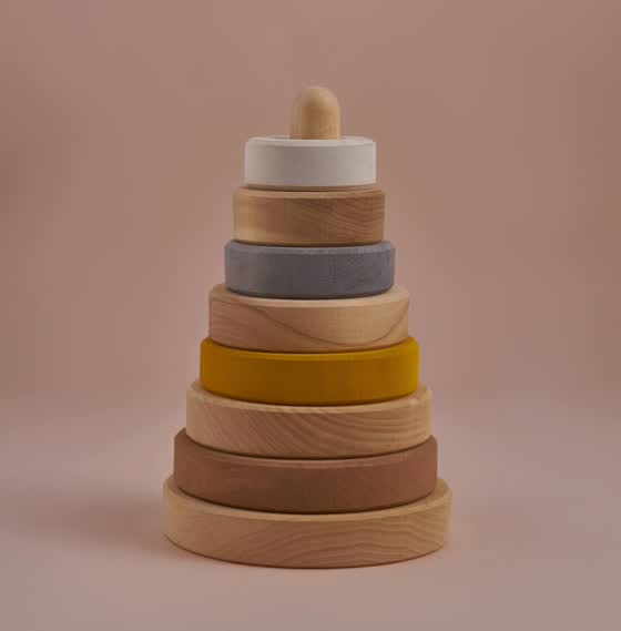 Raduga Grez pastel stacking tower
