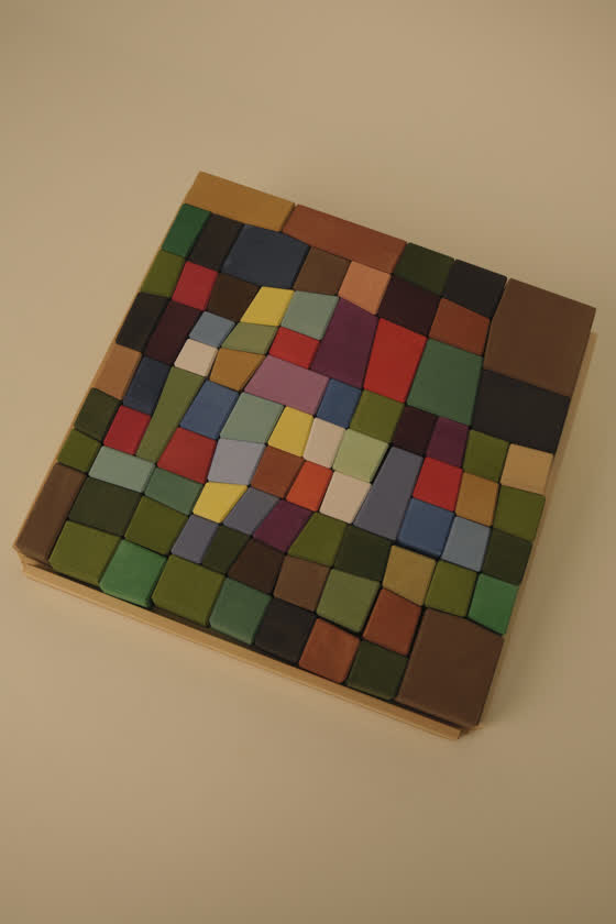 Toyto multicolor cubes mosaic set